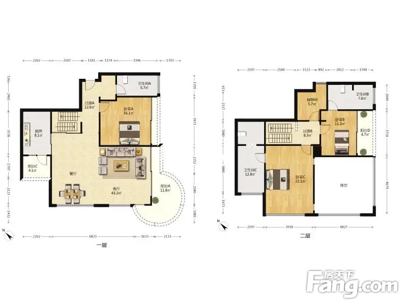 中信红树湾北区中空复式户型方正东南向采光好配套完善