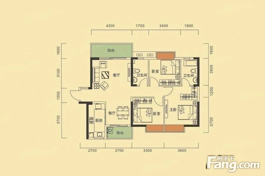 龙龙光城带车位采光充足带装修沃尔玛田心地铁口新房