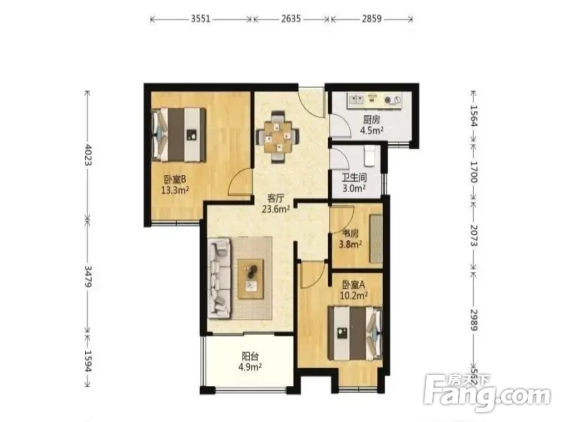 口精装小三房品质小区人车分流环境优美汇悦天地二期