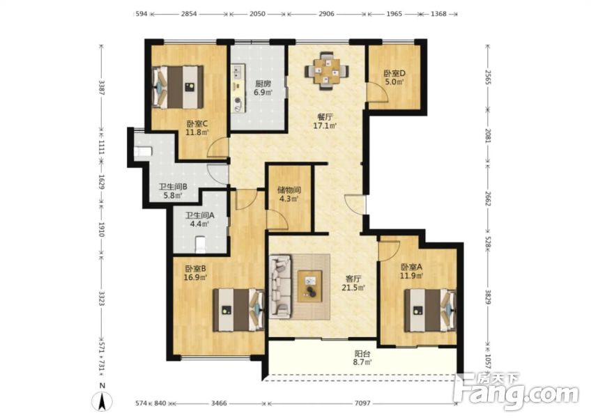融创品质改善小区精装交付带家具家电带车位