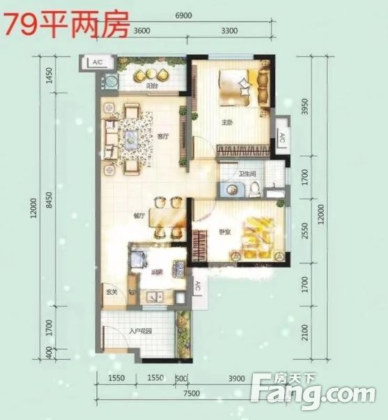 塘厦初级对面万科朗润园精装两房出售品牌家私赠送全屋家电