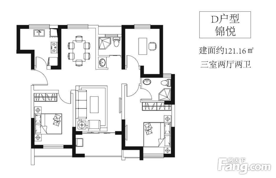 4号线口 月亮岛沙之船 明发国际 大三房 毛坯 随时看房
