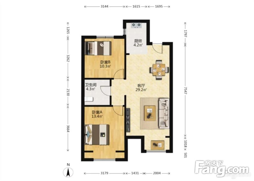 融创长风壹号3室2厅2卫精装1728万元