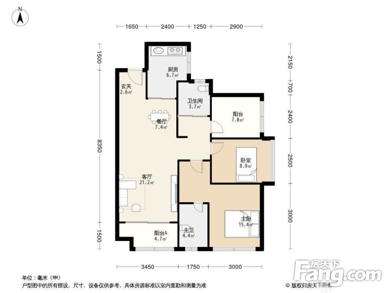 万科金域时代户型图图片