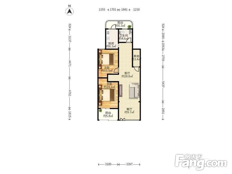 田苑新村房子已打开可做门面住家生意两不误