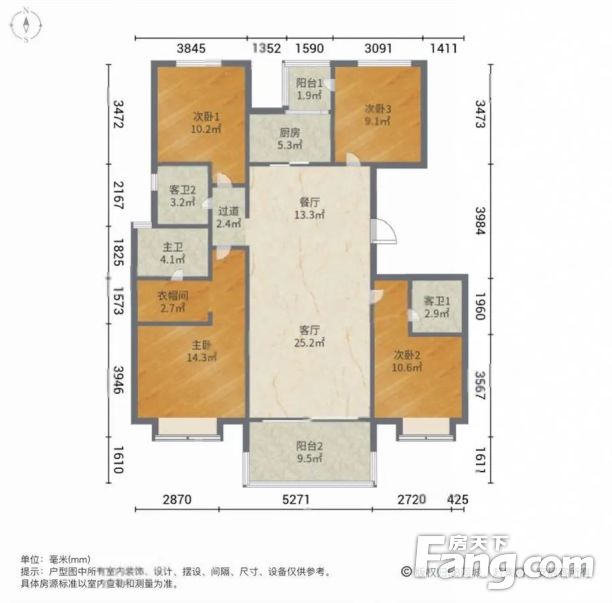 北龙湖足球公园旁 珑湖上镜精装四叶草四房 全新未入住直接更名