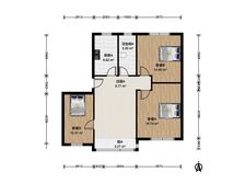 新上!飞机户型3房【内环内】【商品房】,单价、总价蕞低的3房