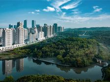 (送车位1个)中央公园头排,306平巨厅大平层,划片重庆8中