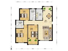翡翠外滩 3室2厅 129.54平