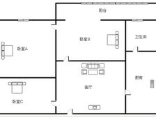 渝中一号桥双钢路小区 东南向精装两房 满五年