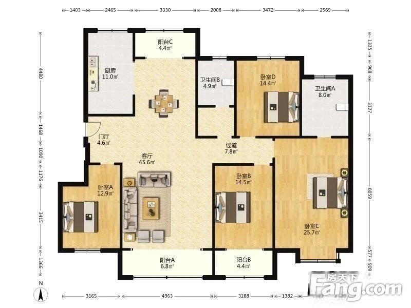 阿科力荐六区六区三面环山多层电梯洋房免税随时看