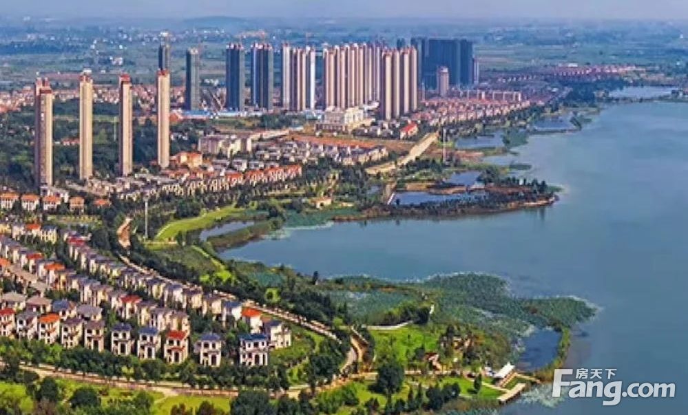 武汉新城 红莲湖 恒大二期完美地块前后景观带!