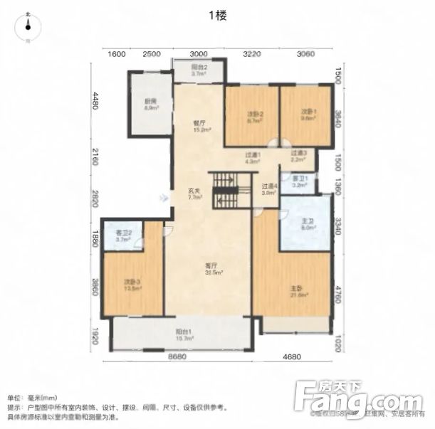 北龙湖金融岛旁珑熙精装修顶楼复式带露台满两年随时看房
