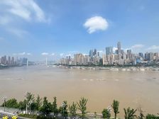 南滨路东原1891,豪装江景板式大平层,俯瞰渝中半岛景观