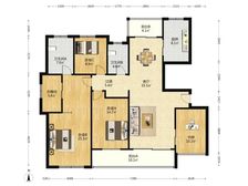 城邦花园西区:独墅湖全湖景.四开间朝南.北通透户型.有书包!