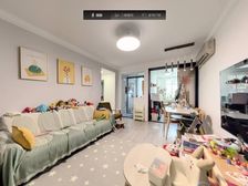 新出精装可拎包入住,南北2房2厅,户型方正,近地铁,采光好