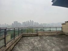 江北嘴头排看江别墅,一线临江的双拼别墅 花园200平 正看两