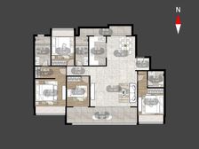 天宁芯 天空墅 全新一手房 竹林壹号 4室2厅 价好谈精装修