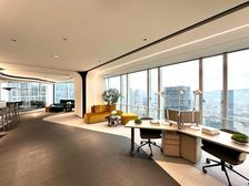 车公庙!高区电梯口800平 豪装海景带家私 办公室出租!