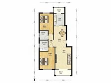 【拥金1】桂荷园 2室2厅 110.05平 南北通透H户型