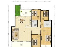 狮山御园 4室2厅 168.22平 法式建筑 这个户型好