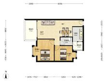 金澳华庭户型好,带精装修,带家具家电,拎包入住