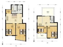 底价呈现,(佣)(金)0.5%,稀缺四楼复式,两个露台有车库