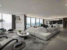 北滨路四代住宅,头排看江带空中花园,全玻璃幕墙 两梯两户