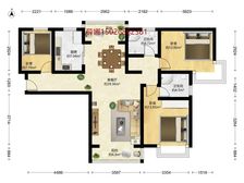 绿洲湖畔花园 精装修3房+南北通透+全配+位置安静+实景拍摄