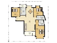 明日星城(二期、三期) 3室2厅 121.77平