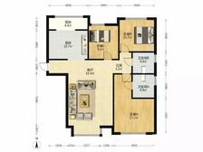 维护人【拥金1】博朗园 3室2厅 139.91平 南北通透
