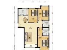 瑞都公园世家南区 3室2厅 126.93平