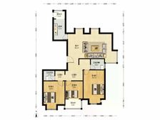 【拥金1】天津壹街区静德花园 3室2厅 140.03平 南北