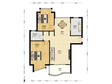 滨江名人苑黄浦外滩南北通2房总价低小区品质好 2梯3户 急售