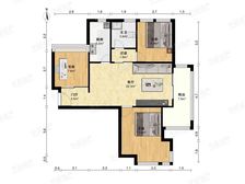 小区中心位置,中式风格,主卧朝南,采光充足