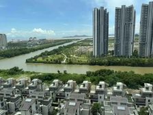 一线海景大平层!深中通道口 马鞍岛 阳台无遮挡看海景别墅区