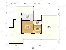 小区中心位置,顶楼复试,三房朝南,卫生间全明