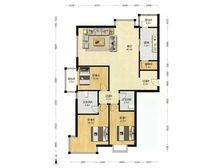 【拥金1】天越园 3室1厅 144.59平 南北通透 中楼