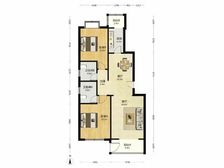 【拥金1】桂荷园 2室2厅 106.4平 1楼带院 南北通透
