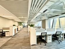 望京集团总部聚集 整层精装修 大气前台 绿地中国锦 四面采光