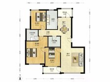【拥金1】时代奥城 3室1厅 132.11平 南北通透