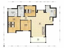 【拥金1】时代奥城 3室2厅 160.68平 南北通透