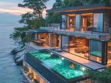 急售1600万!三亚独栋别墅,650平!地上两层地内向式落院