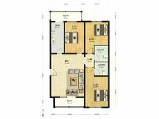【拥金1】儒园公寓 3室1厅 132.38平 南北通透 1楼