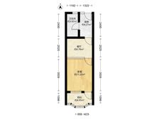 史低 真北海棠苑,南北通一室一厅,毛坯低楼层,钥匙在手