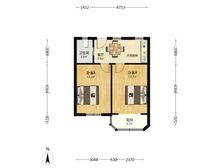花苑村紫竹园 2室1厅 56.88平 305万,拎包入住