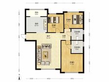 【拥金1】博朗园 3室1厅 139.91平 南北 不到顶