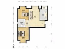 【拥金1】博朗园 2室1厅 87.64平 南北通透 全明户型