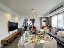 花园街地铁口 景城名轩精装四房复式2层 带30多平露台满2