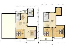 【新上】【复式房】南北通透,小区中心,送50平露台,有车位